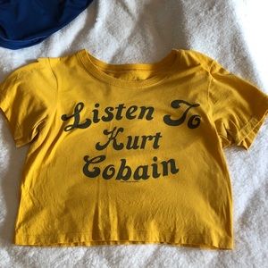 Kurt Cobain crop top